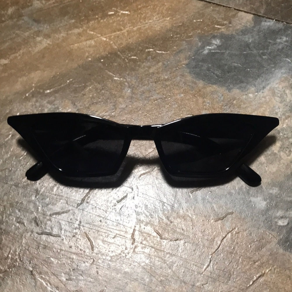 Black cat eye sunglasses